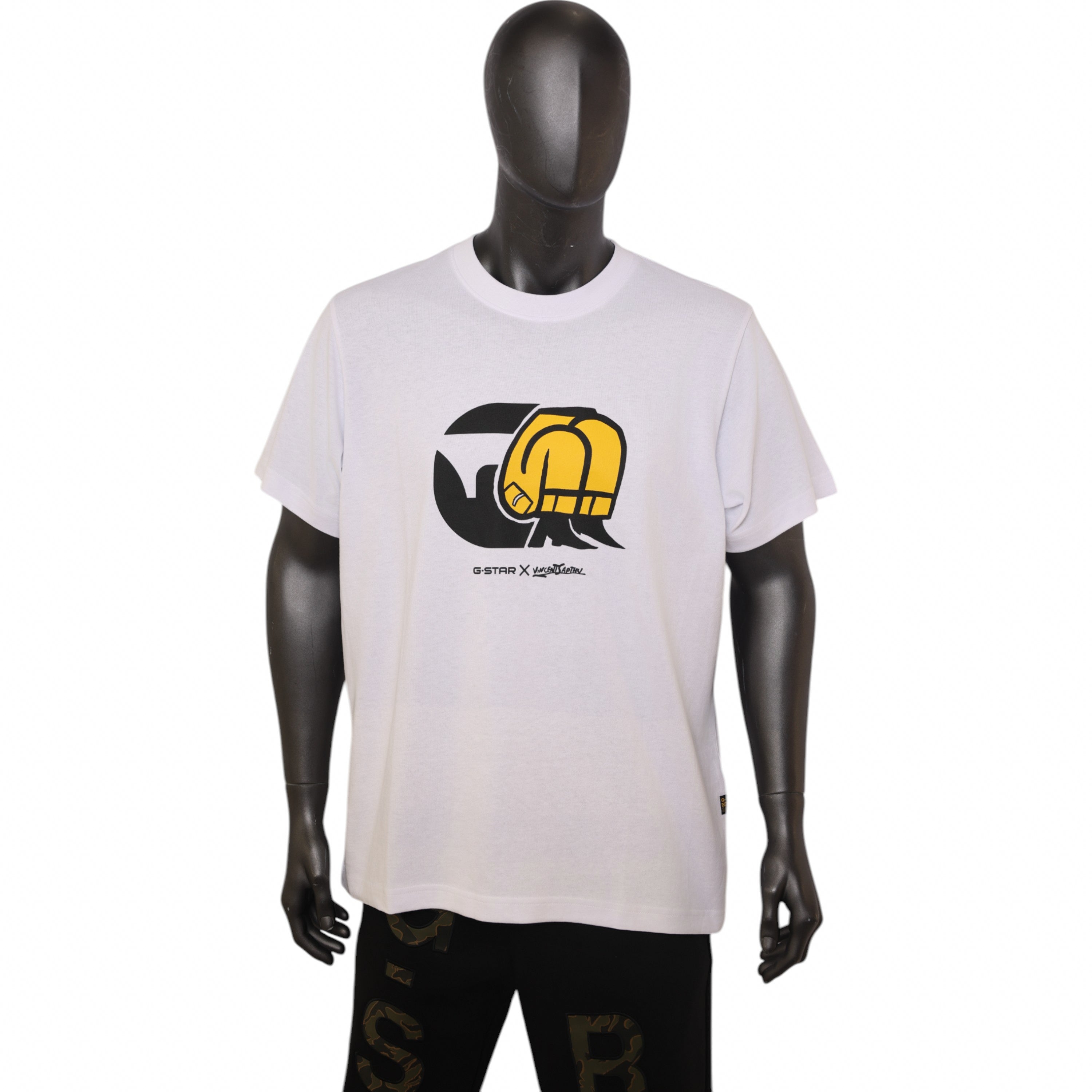 G-Star T-Shirt Jeans Cartoon White